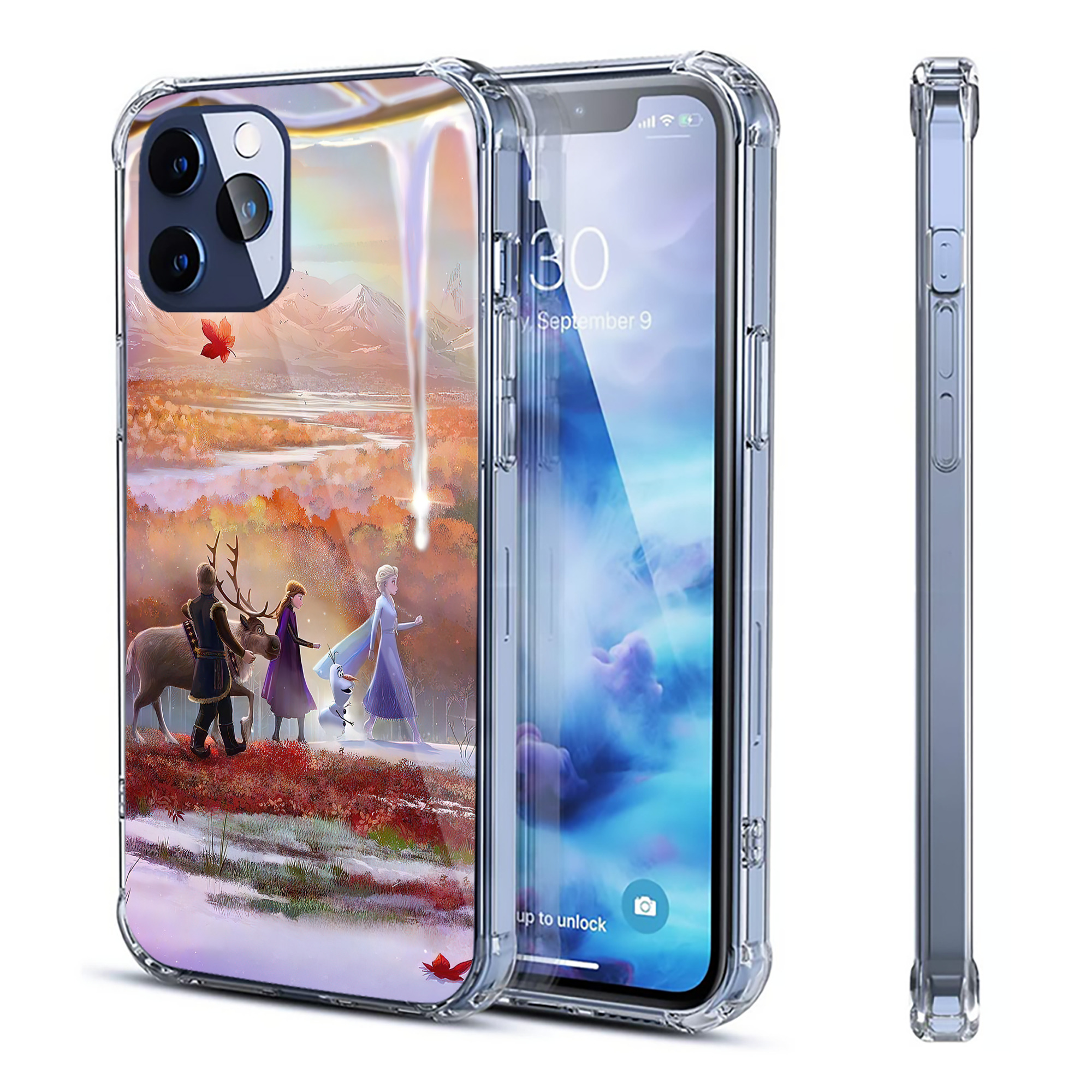 （画像用） アナと雪の女王 アンナ エルサ Frozen Anna Elsa 【iPhone 12シリーズ対応】透明スマホケース（クリアソフトケース）